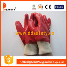 Red PVC Dipped Work Glove